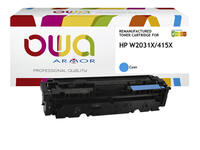 Tonercartridge OWA alternatief tbv HP W2031X blauw