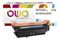Tonercartridge OWA alternatief tbv HP CE401A blauw