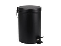 Pedaalemmer BRASQ 20 liter zwart