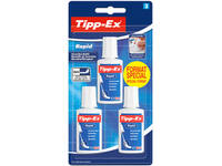 Correctievloeistof Tipp-ex Rapid 20ml blister à 3 stuks