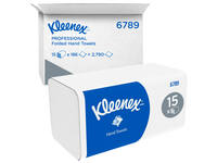 Handdoek Kleenex i-vouw 2-laags 215x212mm 15x186 vel wit 6789