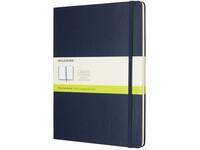 Notitieboek Moleskine XL 190x250mm blanco hard cover sapphire blue