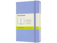 Notitieboek Moleskine pocket 90x140mm blanco hard cover hydrangea blue
