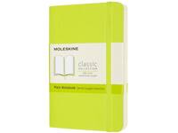 Notitieboek Moleskine pocket 90x140mm blanco soft cover lemon green