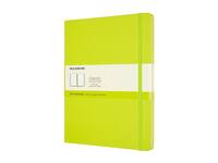 Notitieboek Moleskine XL 190x250mm blanco hard cover lemon green
