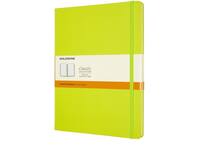 Notitieboek Moleskine XL 190x250mm lijn hard cover lemon green