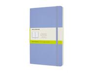 Notitieboek Moleskine large 130x210mm blanco soft cover hydrangea blue