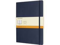 Notitieboek Moleskine XL 190x250mm lijn soft cover sapphire blue