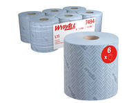 Poetspapier WypAll L10 GeneralClean 1-laags 630 vel blauw 7494
