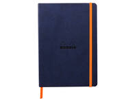 Notitieboek Rhodia A5 lijn 80 vel 90gr nachtblauw