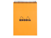 Spiraalblok Rhodia A5 lijn 160 pagina's 80gr oranje