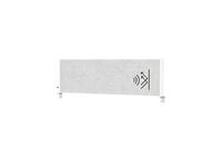 Scheidingswand MAUL akoestiek Uplight 120x50 lichtgrijs antrac.frame tafelklem