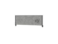 Scheidingswand MAUL akoestiek Uplight 160x50 donkergrijs antrac.frame tafelklem