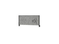Scheidingswand MAUL akoestiek Uplight 120x50 donkergrijs antrac.frame tafelklem