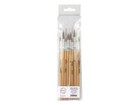 Penseel Qrea synthetisch haar set à 10 breedtes