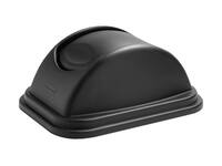 Deksel Rubbermaid groot 39L zwart