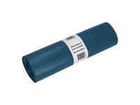 Afvalzak Cleaninq 65/25x140cm LDPE recycled T70 240L blauw rol à 10 stuks
