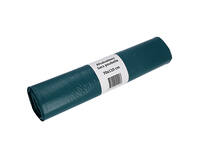 Afvalzak Cleaninq 70x110cm LDPE recycled T50 120L blauw rol à 20 stuks