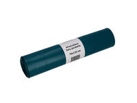 Afvalzak Cleaninq 70x110cm LDPE recycled T70 120L blauw rol à 20 stuks