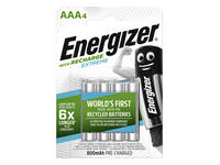 Batterij oplaadbaar Energizer 4x AAA 800mAh