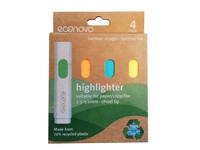 Markeerstift Econovo assorti blister à 4 stuks