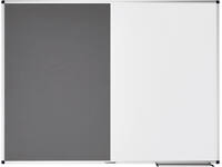 Combibord Legamaster UNITE grijs vilt-whiteboard 90x120cm