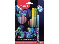 Viltstift Maped Deepsea Paradise set à 12 kleuren