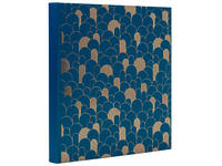 Fotoalbum Exacompta 29x32cm 60 zwarte pagina's Néo Déco blauw