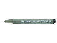 Fineliner Artline technisch 0.03mm zwart