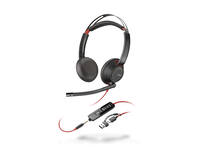 Headset HP POLY Blackwire 5220 Stereo USB-C met 3.5 mm plug