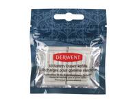 Navulling Derwent gum op batterijen 30 stuks wit