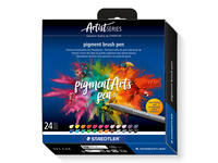 Brushpen Staedtler PigmentArts set à 24 kleuren