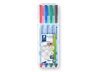 Viltstift Staedtler Lumocolor 305 non permanent correctable M ass 4st