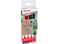 Viltstift edding 3000 creatief rond 1.5-3mm assorti blister à 4 stuks