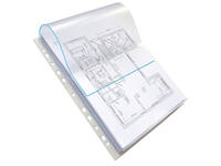Showtas Oxford A4 PP 200µ glashelder met sluitklep 10 stuks