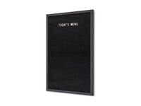 Letterbord IEZZY 40x60cm zwart hout