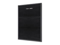 Letterbord IEZZY 60x80cm zwart hout