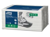 Reinigingsdoek Tork W8 Premium Heavy-Duty 1-laags 45 vel wit 530150