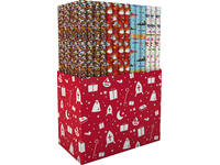 Inpakpapier Sint 46.5x250cm assorti