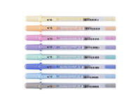 Gelschrijver Sakura Gelly Roll Moonlight 10 pastel set à 8 kleuren