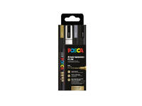 Paintmarker Uni POSCA PC3M fijn assorti set à 4 stuks