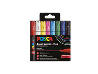 Paintmarker Uni POSCA PC1MC extra fijn assorti set à 8 stuks