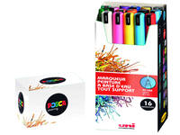 Paintmarker Uni POSCA PC1MR extra fijn assorti set à 16 stuks
