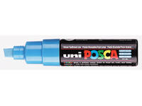 Paintmarker Uni POSCA PC8K breed schuin lichtblauw