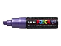 Paintmarker Uni POSCA PC8K breed schuin metallic paars