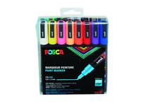 Paintmarker Uni POSCA PC3M fijn standaard assorti set à 16 stuks