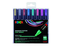 Paintmarker Uni POSCA PC5M medium metallic assorti set à 8 stuks