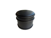 Deurstopper BRASQ  met rubberen ringen zwart