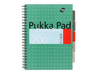 Projectboek Pukka Pad Metallic A4 lijn 5-tabs 200 pagina's 80gr groen