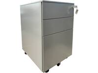 Ladeblok Euroseats 3 lade (2+1) 50x39x60cm op wieltjes grijs